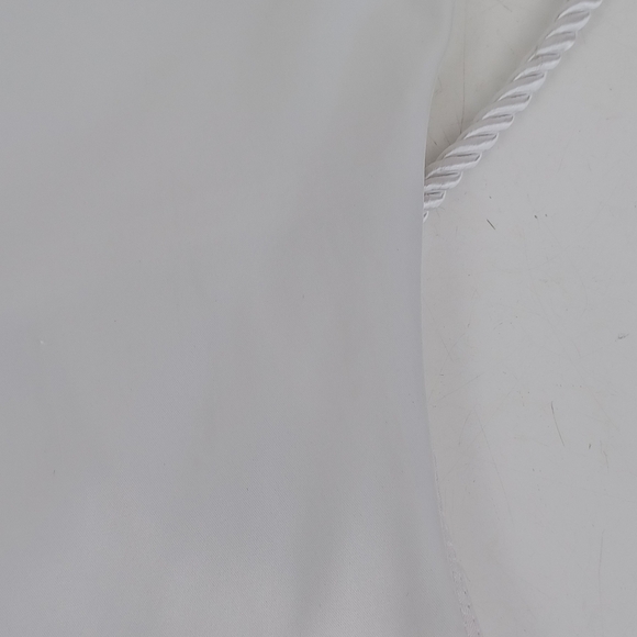 Maniere De Voir Satin Ruched Mini Dress Size 12 Women Sleeveless In White - Picture 13 of 16